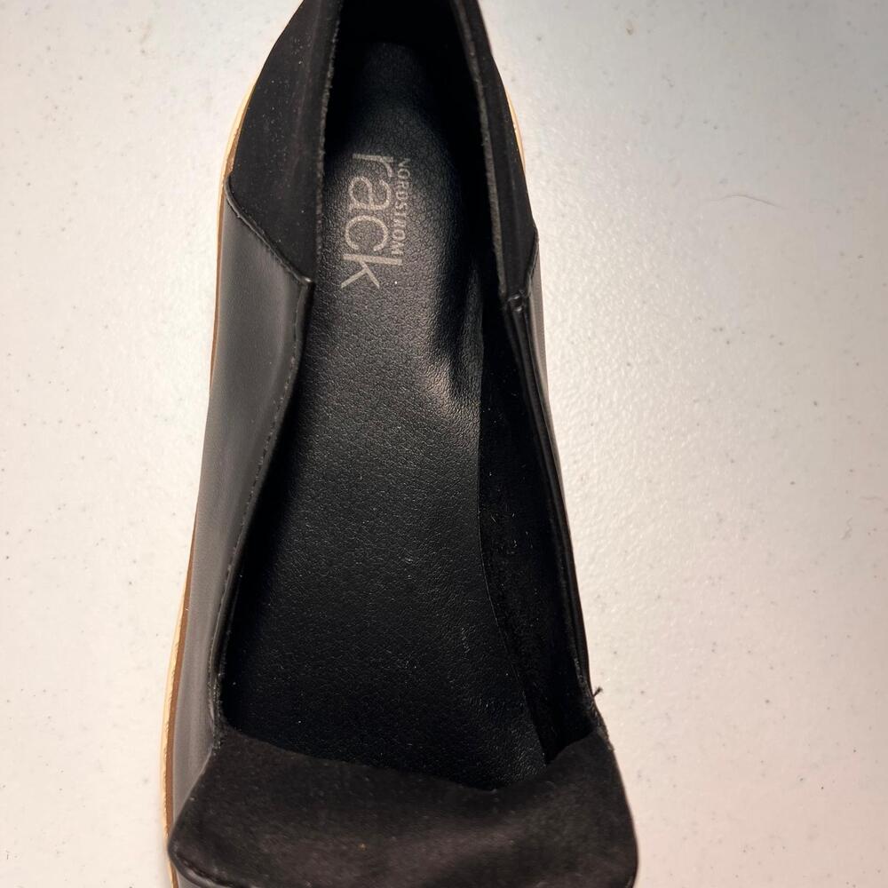 Nordstrom Rack Sandra Suede Leather Slip On Loafer Shoes Black Women's Size 8m View 6